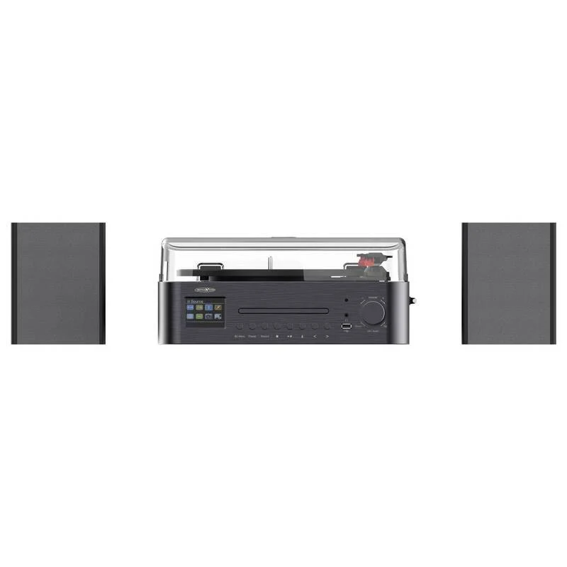 B-Ware Reflexion HiFi-Tuner DAB+ CD-Player Bluetooth Schwarz elegant 379x329x160mm