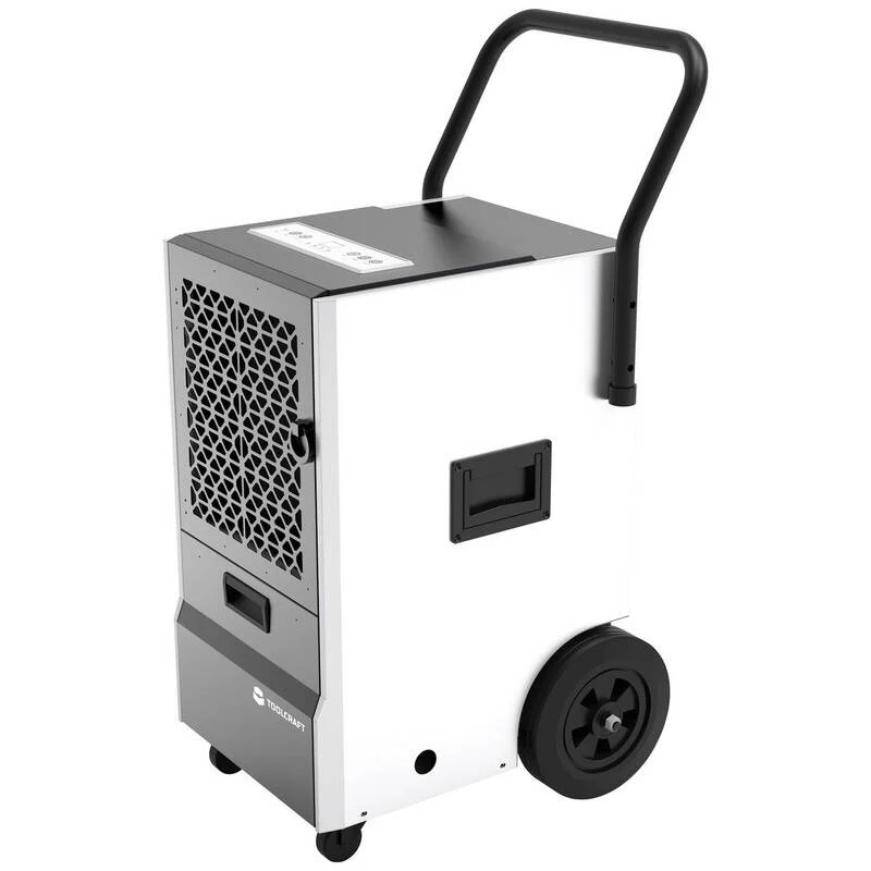 B-Ware TOOLCRAFT OL50-BD056CES Luftentfeuchter 80 m² 545 W 50 l/Tag Grau-Weiß