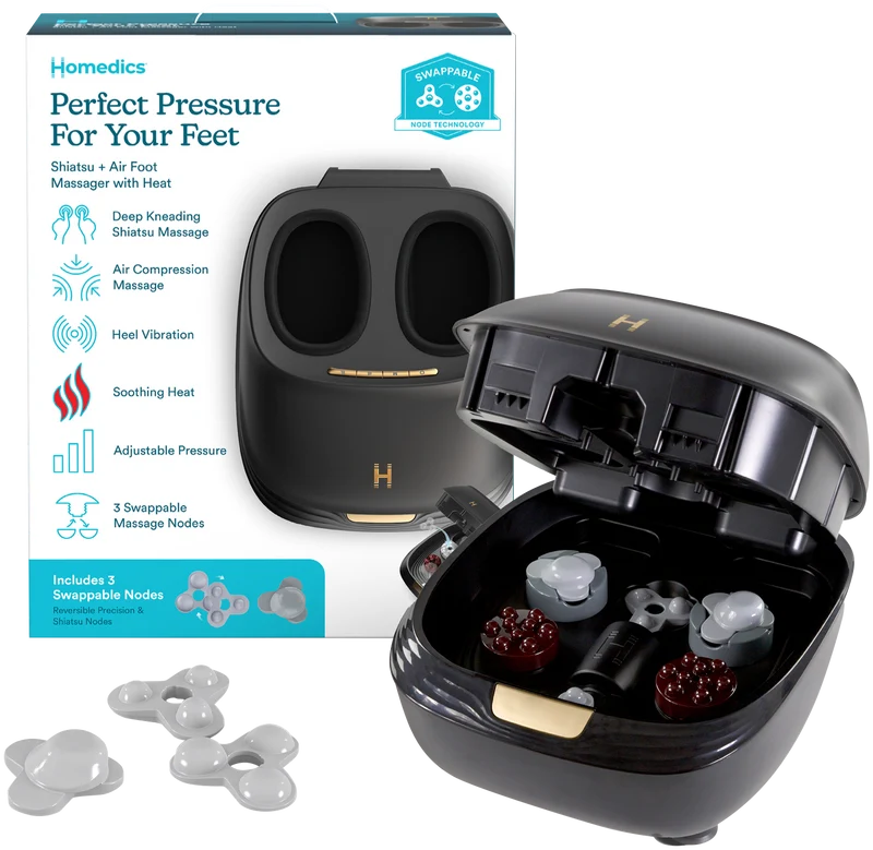 Homedics ModMassage Shiatsu Air Foot Massager with Heat