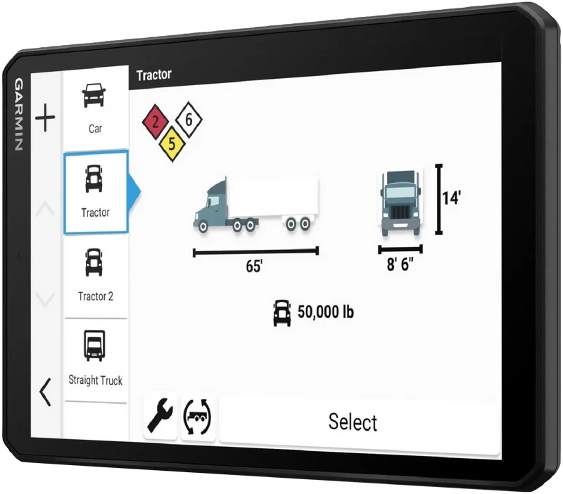 Garmin dezl LGV820 GPS Truck Navigation
