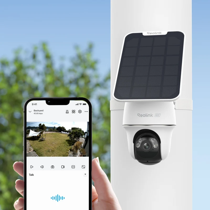 Reolink Argus PT Ultra with Solar Panel 4K 8MP Wireless Solar Battery Camera (2 Pack)