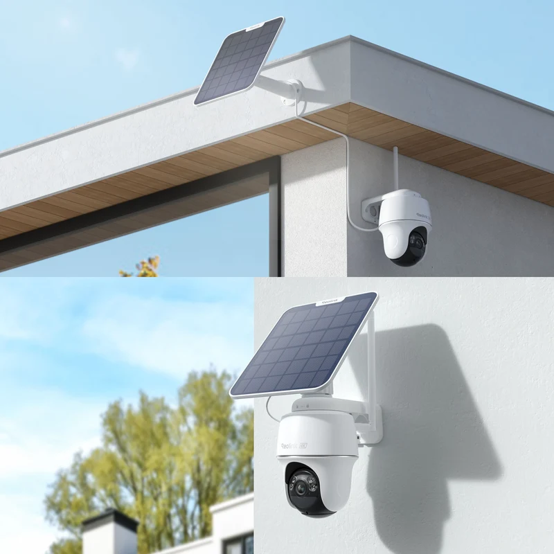 Reolink Argus PT Ultra with Solar Panel 4K 8MP Wireless Solar Battery Camera (2 Pack)