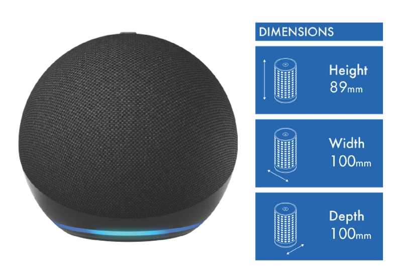 Amazon Echo Dot Smart Speaker with Alexa (Gen 5) - Charcoal