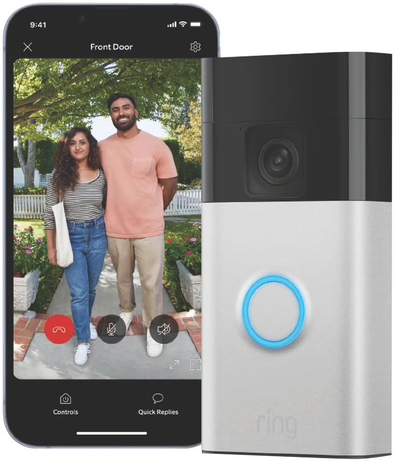 Ring Battery Video Doorbell (Satin Nickel)