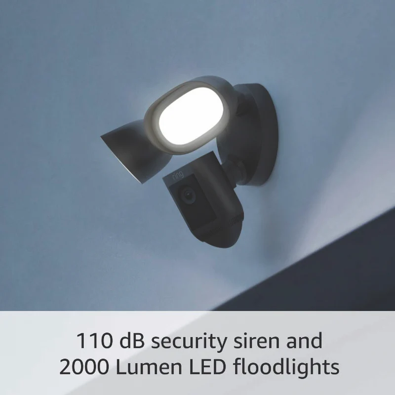 Ring Floodlight Cam Pro 2K Wired (Black)