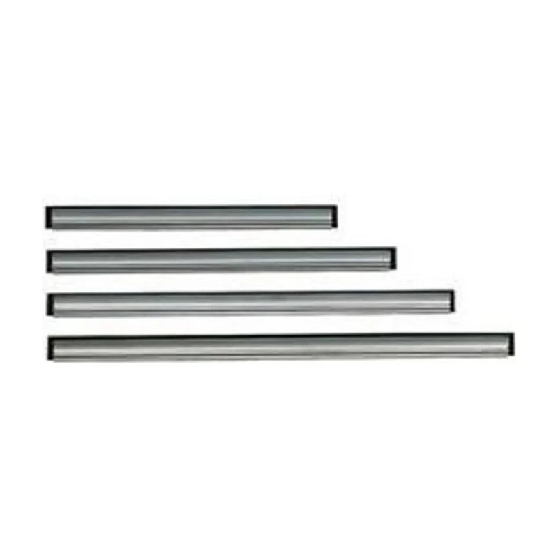 Edelstahl-Schienen mit Gummilippe, Schwarz, V-System