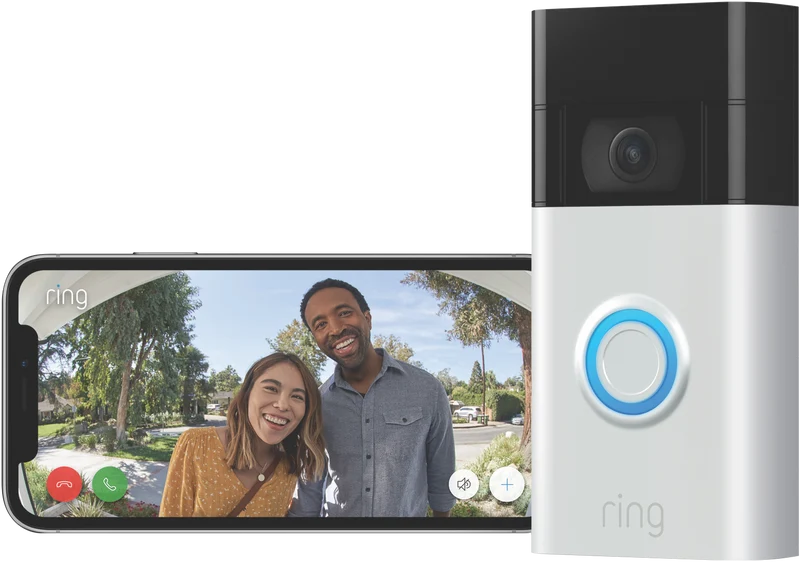 Ring Video Doorbell - Satin Nickel (2020 Release)