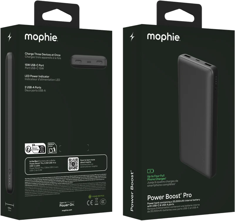 Mophie Power Boost Pro 20K Powerbank Black