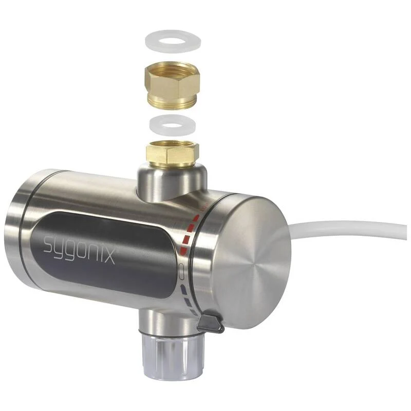 B-Ware Sygonix Durchlauferhitzer 3000W Heizgerät IP24 mit LED-Display 0.8l/min 50°C