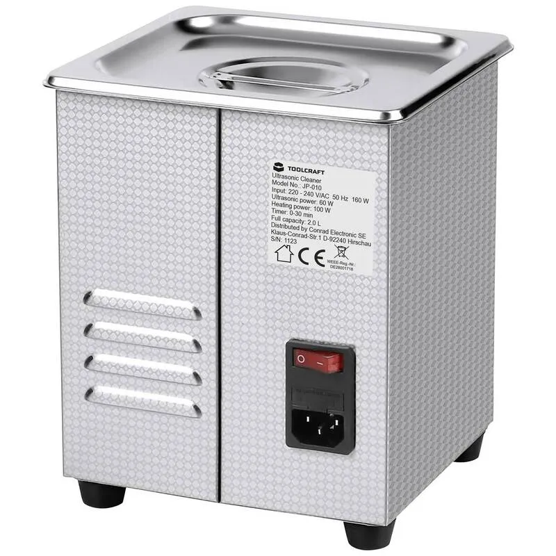 B-Ware TOOLCRAFT USC-200 Ultraschallreiniger Schmuckreiniger Werkzeugreiniger