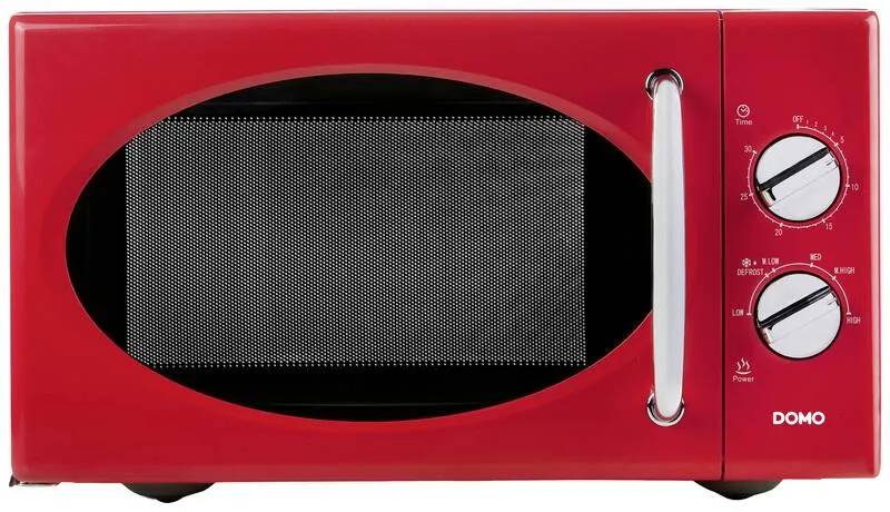B-Ware DOMO DO2925 Mikrowelle Rot 900 W Timerfunktion 6 Leistungsstufen Küchengeräte