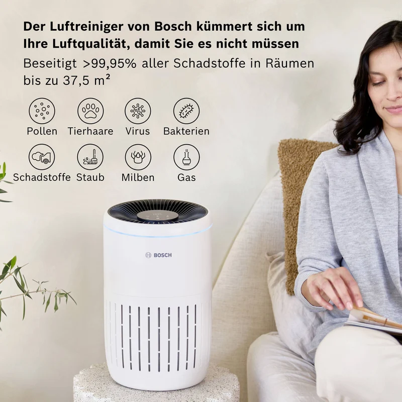 B-Ware Bosch Home Comfort 7733702200 Air 2000 Luftreiniger Luft-Reinigung 37 m² Weiß