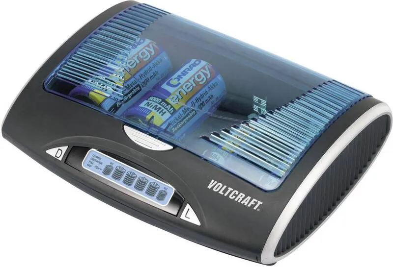 B-Ware VOLTCRAFT P-600 Rundzellen-Ladegerät NiMH Micro AAA Mignon AA Baby C 9 V Block