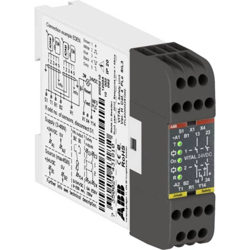B-Ware ABB Wahlschalter Vital 1 Sicherheitsmodul 1 St. Tragschienenmontage 22,5x84mm