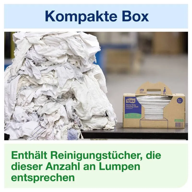 B-Ware Tork Reinigungstücher 1 lagig 210 Tücher Vlies grau Oberflächenreinigung Box