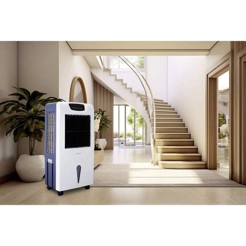B-Ware Be Cool Luftkühler Klimagerät 205W 4-Stufen Fernbedienung 63l Wassertank weiß
