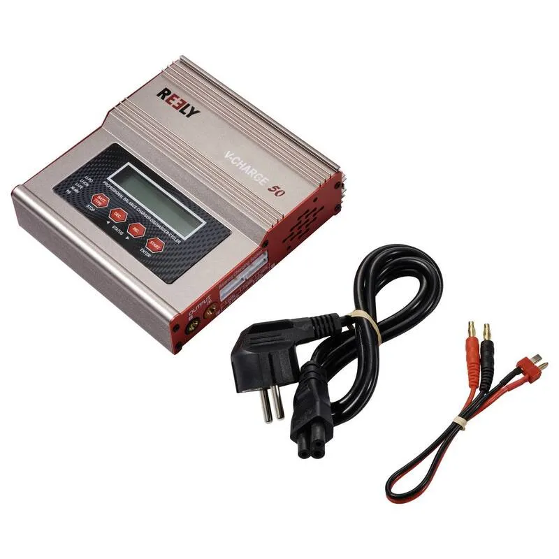 B-Ware REELY V-Charge 50 Multifunktions-Ladegerät für Modellbau 100-240V 50W 7A