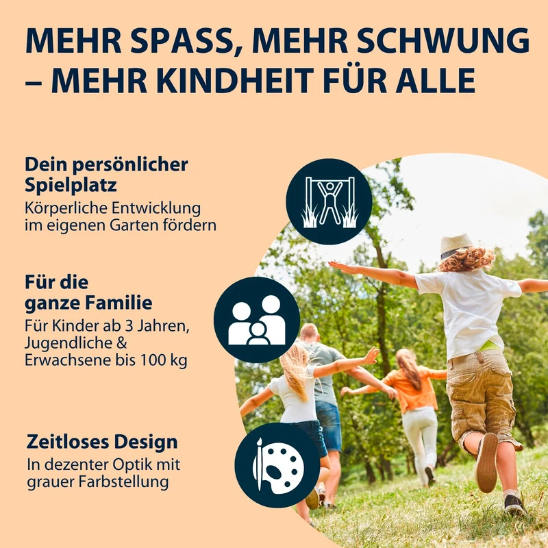 B-Ware HUDORA Fabian Pro Turnreck für Outdoor, verstellbar, max. 100 kg, grau