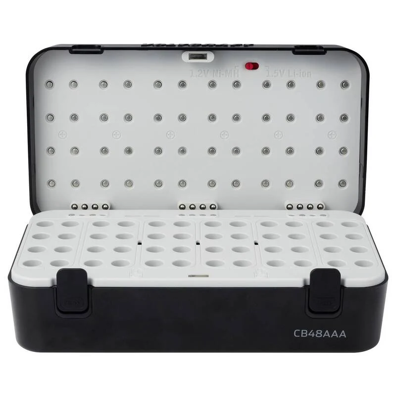 B-Ware Voltcraft Rundzellen-Ladegerät NiMH LiIon für 48 Micro AAA Akkus 15V 250mA