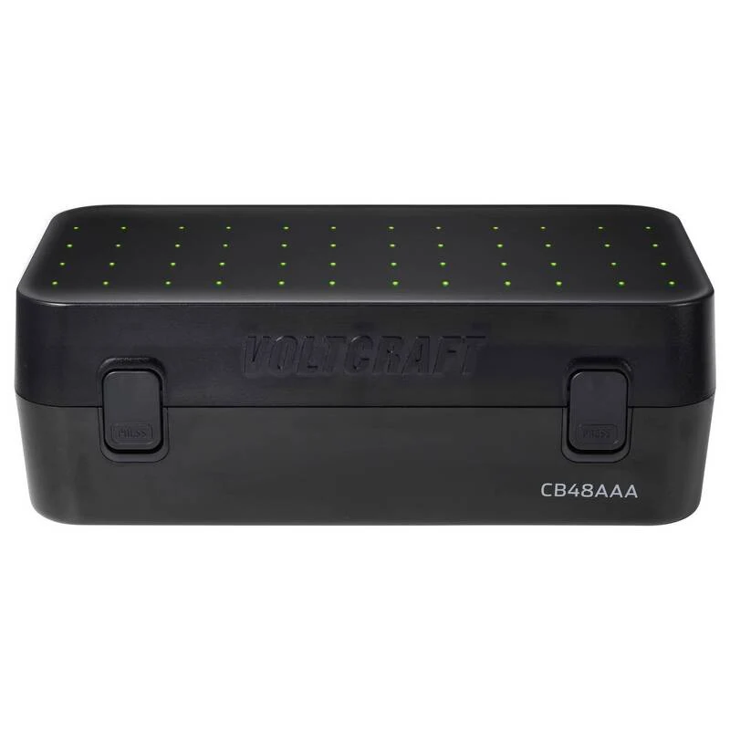 B-Ware Voltcraft Rundzellen-Ladegerät NiMH LiIon für 48 Micro AAA Akkus 15V 250mA
