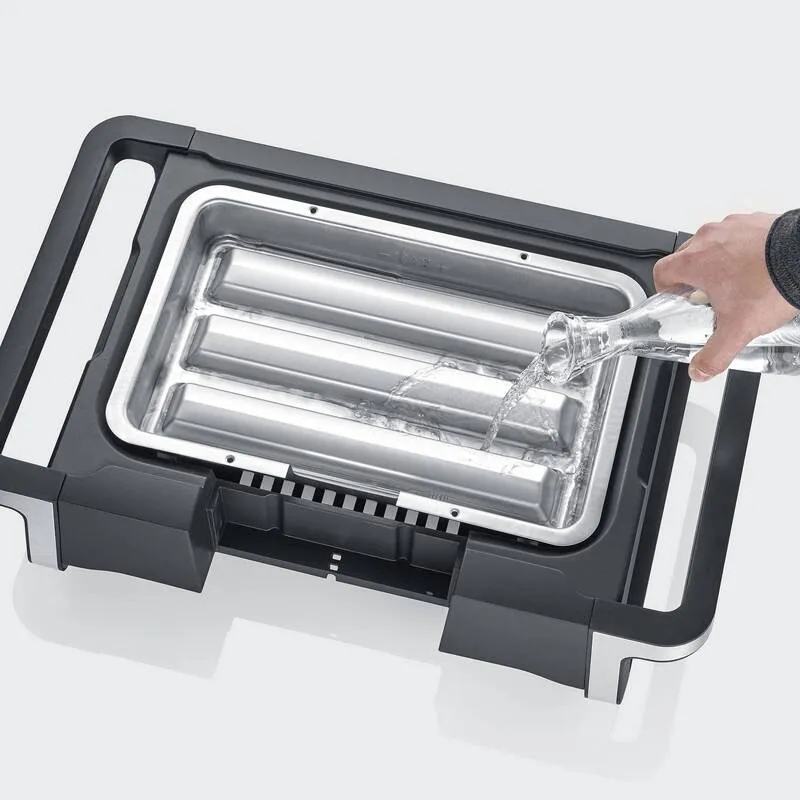 D-Ware Severin BBQ-Grill PG 8118 SENOA DigitalBOOST S Elektrogrill 3000W schwarz/silber