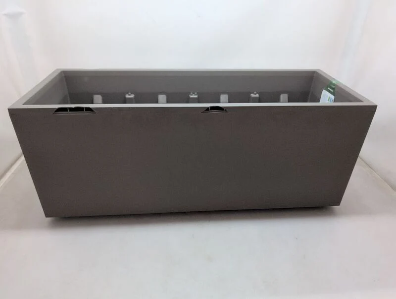 Deroma Pflanzkasten Hochbeet Millennium 39x99,3x37,6cm Sandstone mit 8 Rädern