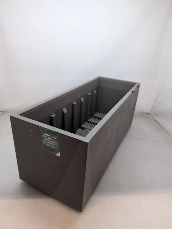 Deroma Pflanzkasten Hochbeet Millennium 39x99,3x37,6cm Sandstone mit 8 Rädern