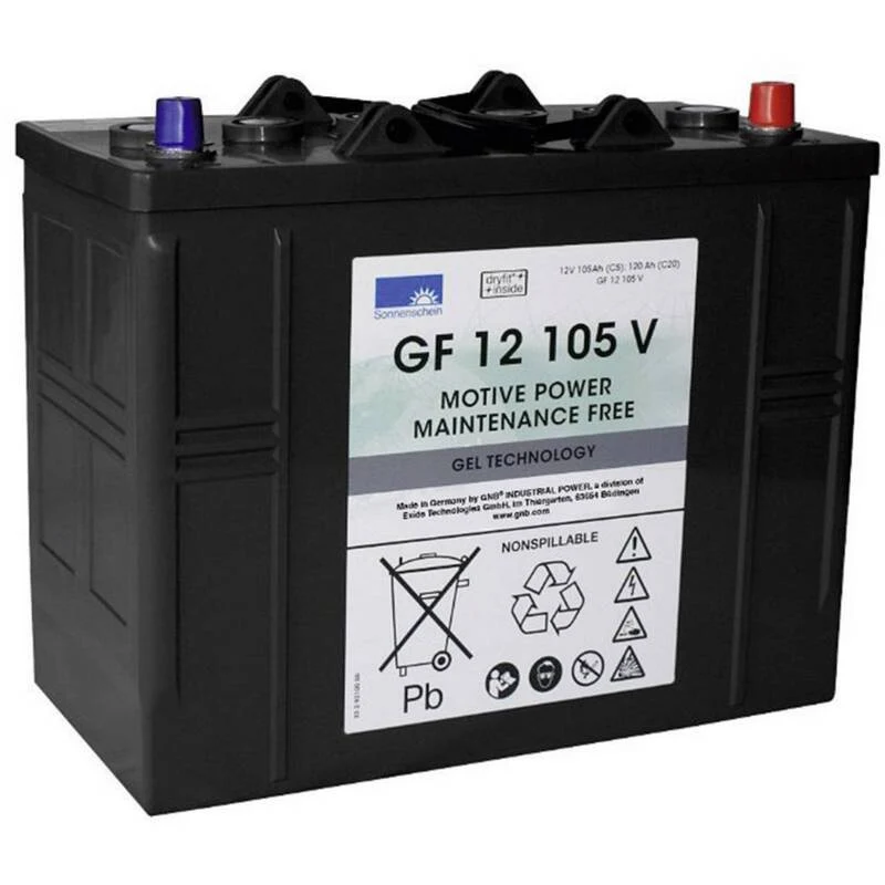 B-Ware EXIDE Blei-Gel Akku GF 12 105 V 12V 105Ah wartungsfrei Konuspol 37,5kg