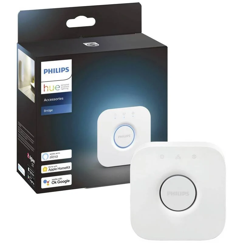 B-Ware Philips Hue Zentrale Hue Bridge Smart Home Steuerung Google Home weiß 220g