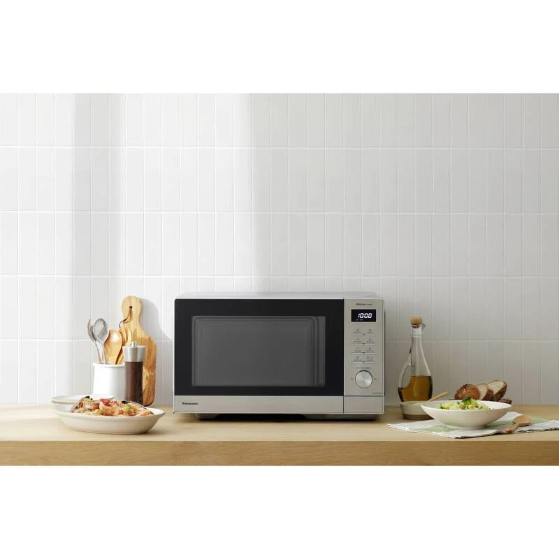 B-Ware Panasonic NN-SD37QSEPG Mikrowelle Inv.T. Küchenofen Mikrowelle 23L Silber