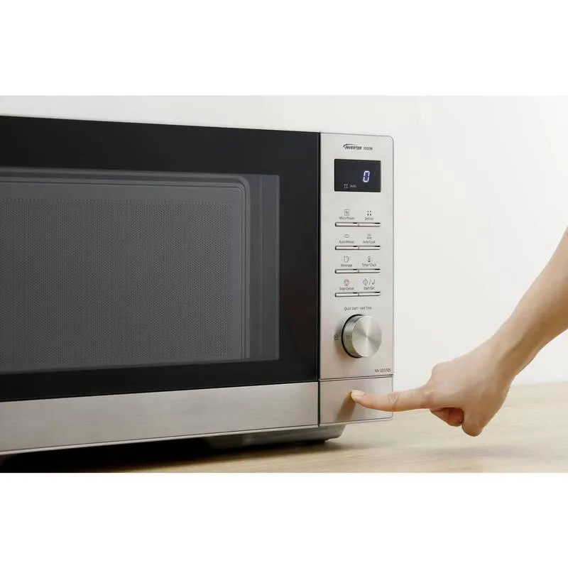B-Ware Panasonic NN-SD37QSEPG Mikrowelle Inv.T. Küchenofen Mikrowelle 23L Silber