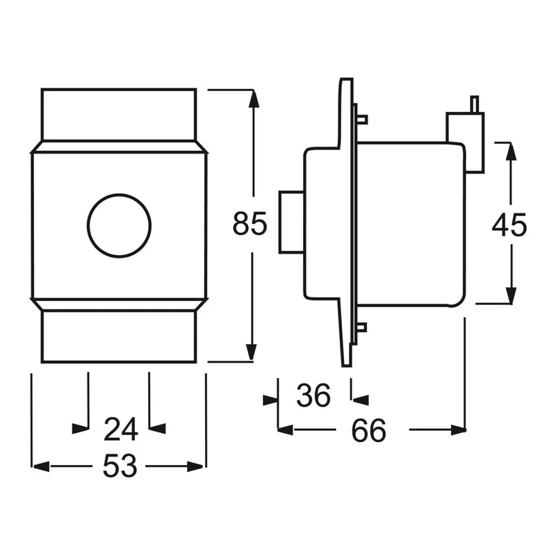 B-Ware Busch-Jaeger Potentiometer-Einsatz 2112-101 Drehdimmer 230V 50Hz 50mA REG