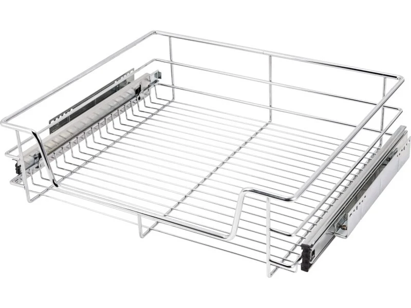 B-Ware Teleskopschublade Küchenschrank 60cm Utensilienhalter stabil chrom 10kg