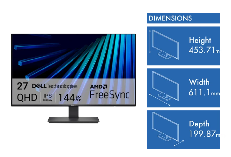 Dell 27 QHD 144hz Monitor