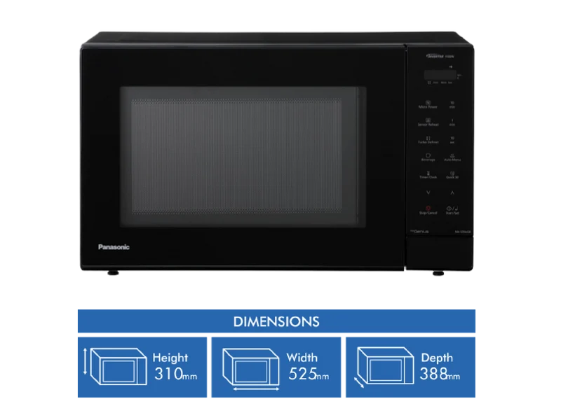 Panasonic 32L 1100W Inverter Microwave - Black