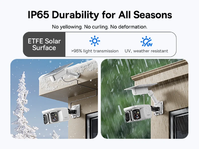 Baseus X1 Pro 3K Dual Lens Solar-Powered Security Camera