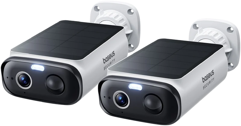 Baseus S1 Lite 2K Solar-Powered Security Camera (2 Pack)