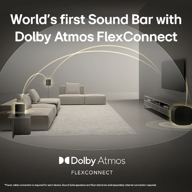LG Sound Suite H7 Soundbar with 9.1.6ch Spatial Sound & Dolby Atmos FlexConnect