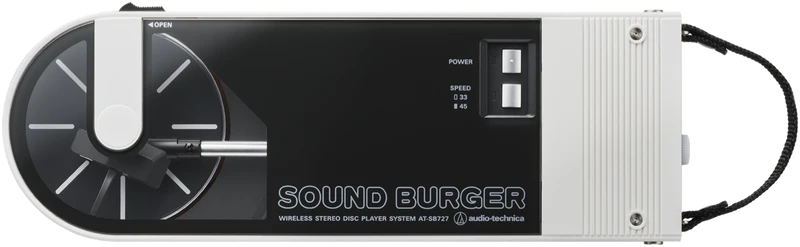 Audio Technica Sound Burger Portable Bluetooth Turntable - White