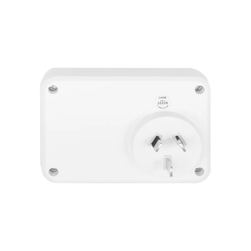 Crest 2 Socket AC Platinum Power Adaptor
