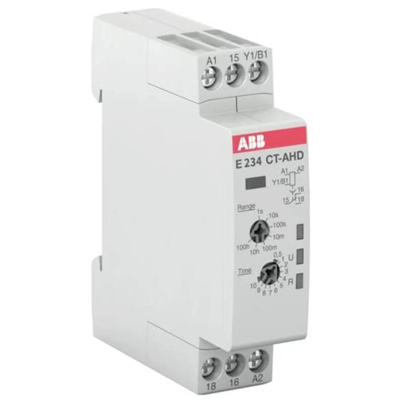 B-Ware ABB Zeitrelais CT-AHD.12 Steuerrelais 1 St. 24-240V Zeitbereich 0,05-360000s 6A