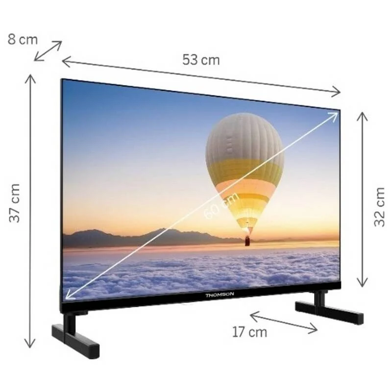 B-Ware Thomson Fernseher TV Smart TV LED Schwarz 24 Zoll HD Ready Wireless Display