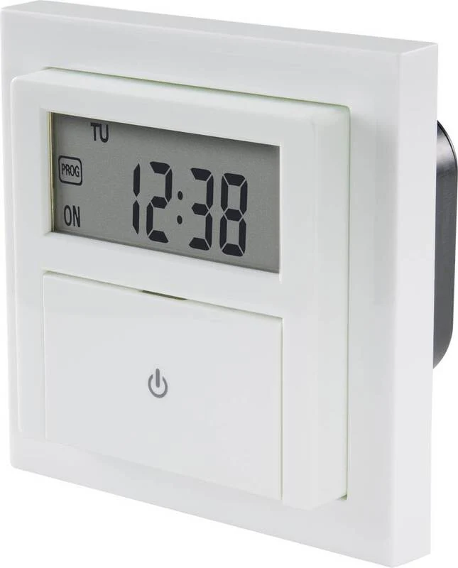 B-Ware Sygonix Sy 4504968 Unterputz Timer Digital Wochenprogramm 1800 W Countdown Weiß