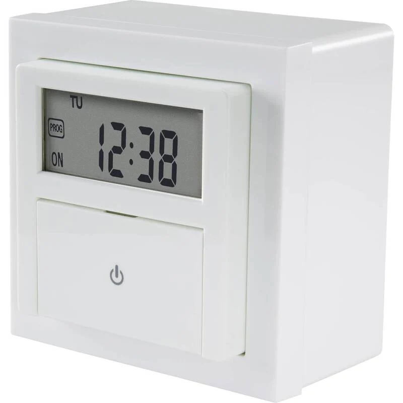 B-Ware Sygonix Sy 4504968 Unterputz Timer Digital Wochenprogramm 1800 W Countdown Weiß