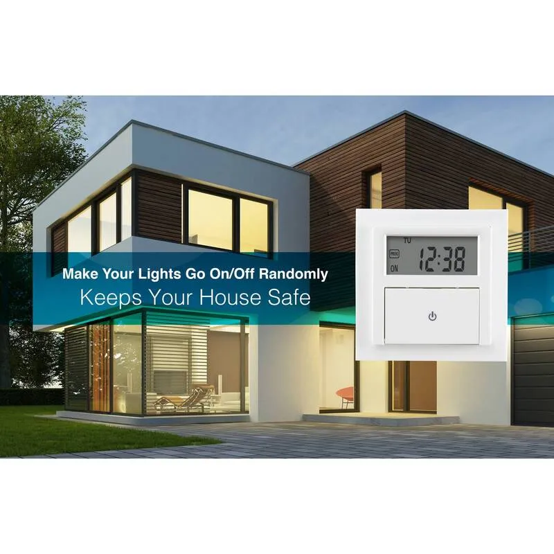 B-Ware Sygonix Sy 4504968 Unterputz Timer Digital Wochenprogramm 1800 W Countdown Weiß