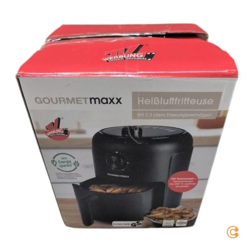 B-Ware Gourmet Maxx Heißluft Fritteuse Mechanisch 2,3l Heißluft Fritteuse 1000 W Schw196