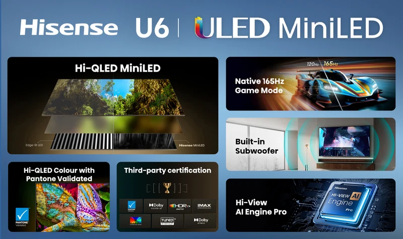 Hisense 100" 4K ULED MiniLED Hi-QLED 165Hz Smart AI TV 2026