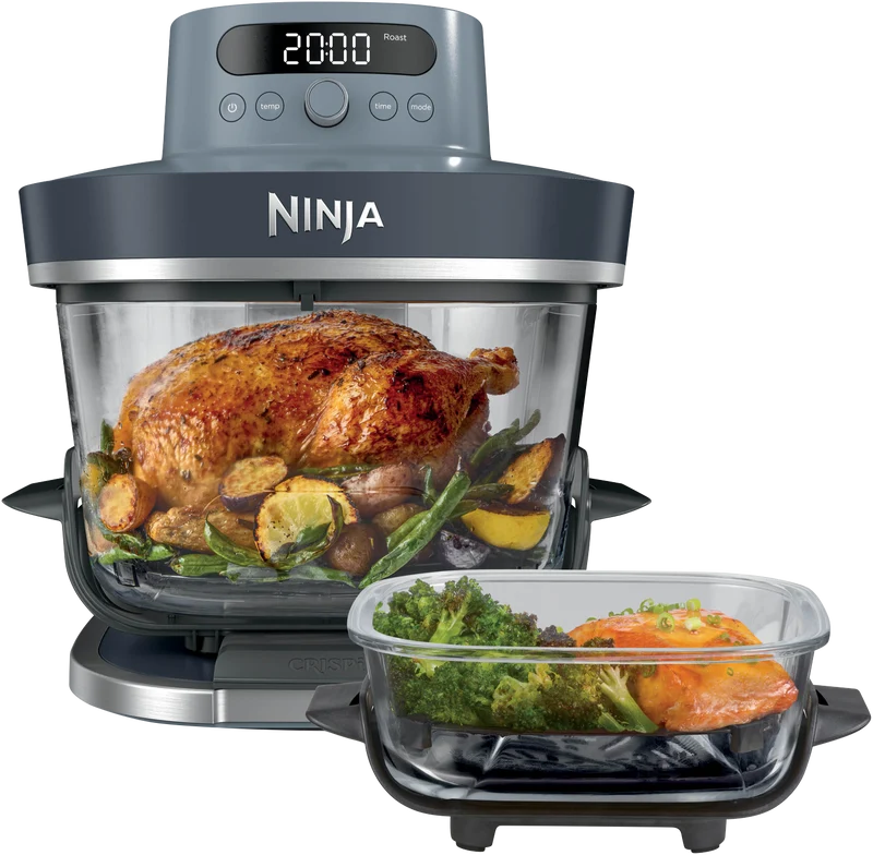 Ninja Crispi Pro 6-in-1 Countertop Glass Air Fryer Cyberspace