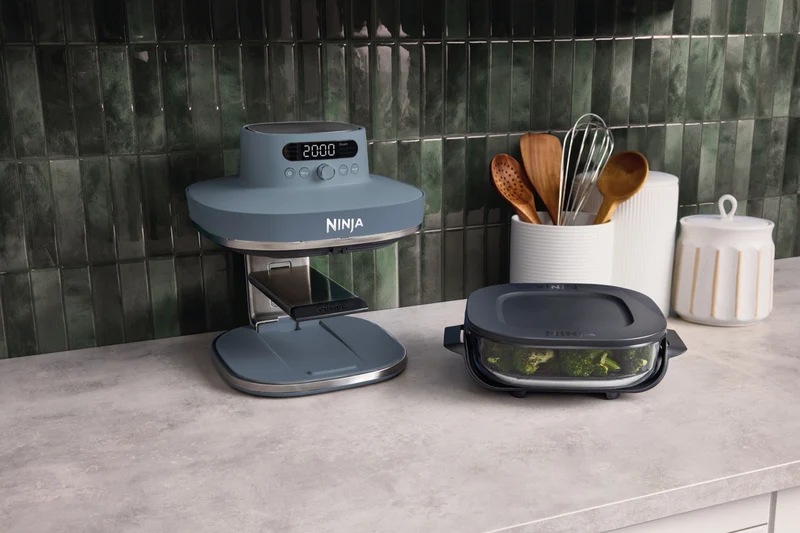 Ninja Crispi Pro 6-in-1 Countertop Glass Air Fryer Cyberspace