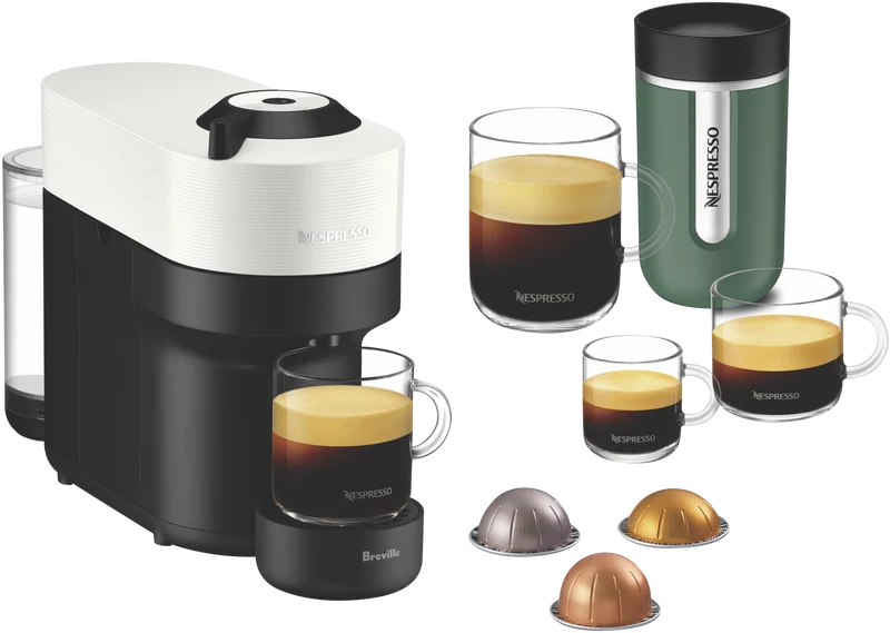 Nespresso Vertuo Pop Capsule Coffee Machine Solo White